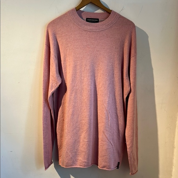 Scotch & Soda Pink Wool Long Sleeve Sweater - Picture 1 of 6